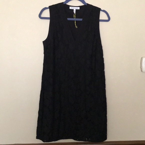 BCBGeneration Dresses & Skirts - BCBGeneration Black Sleeveless Lace Shift Dress